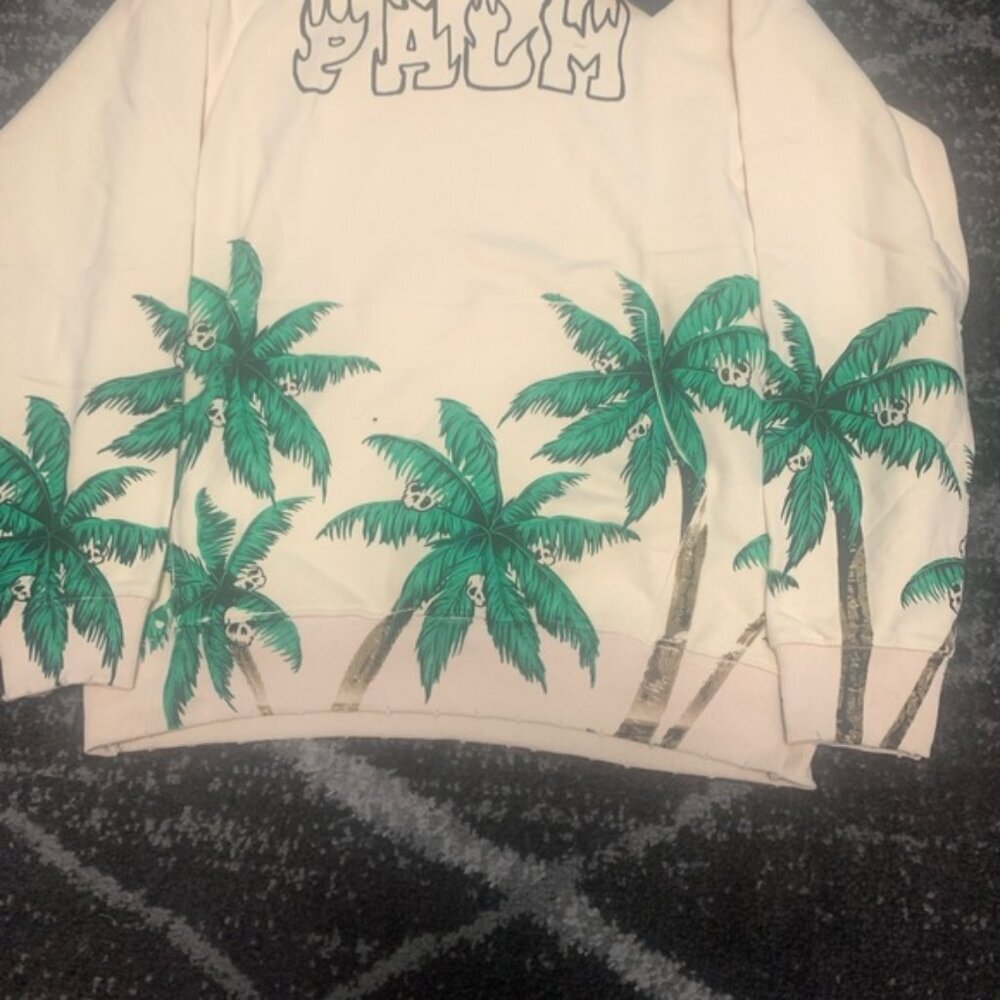 Palm Angels Fire Skull Palm Tree Hoodie Men’s Large, Medium, Small - Picture 2 of 3
